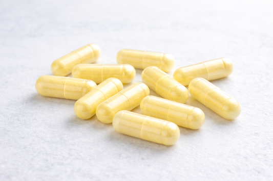 nac supplement capsules natural amino acid support glutathione production clean background