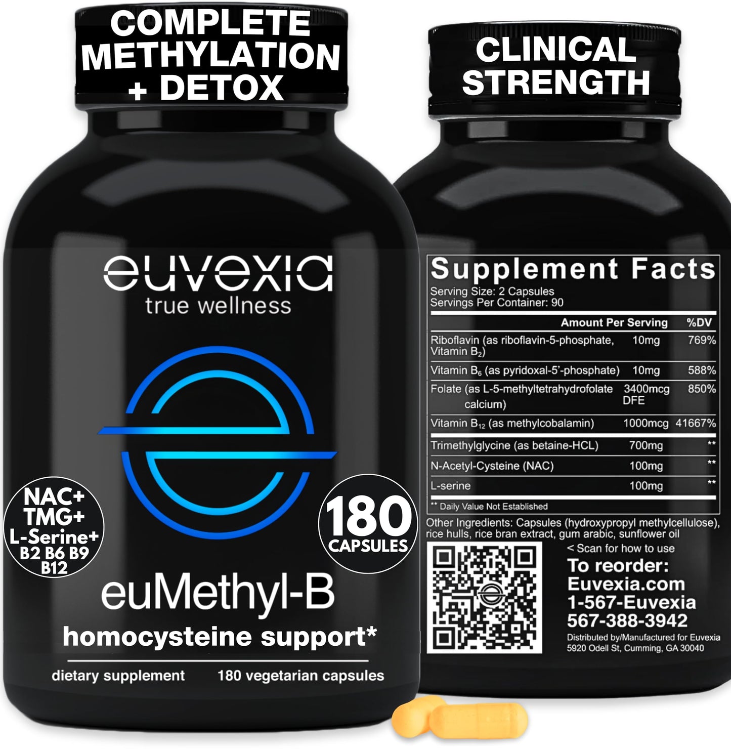 euMethyl-B, 180 Capsules