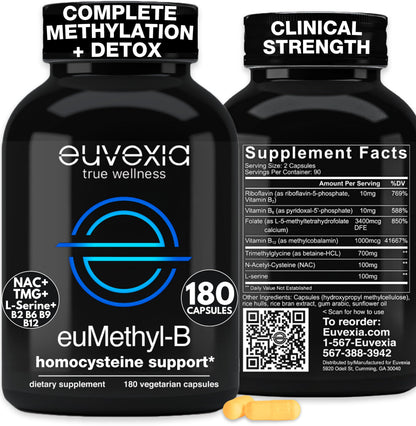euMethyl-B, 180 Capsules